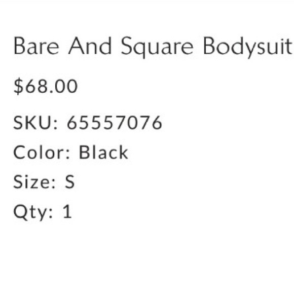 Free People Bare and Square Bodysuit - Picture 2 of 6